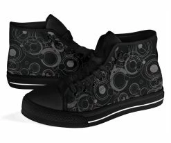 Gallery Serpentine Black Gallifrey, Women's Hi Tops, FREE Shipping -AKUMU INK shop SN1DoctorWhoGallifreyanBlackHiTopSneakers2 7ddb154f 238c 48fc 918f f565b7fa9ba2