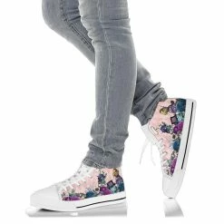 Gallery Serpentine Sweet Alice In Wonderland Hi Tops, FREE Shipping -AKUMU INK shop SN5aliceinwonderlandwhiterabbitandalicehitopsneakers3