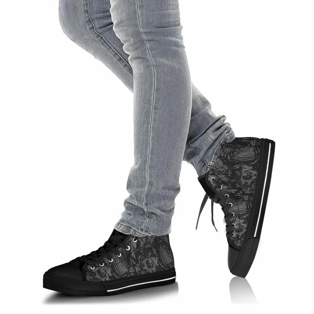 Gallery Serpentine Dance Of Death, Women's Hi Tops, FREE Shipping 8 Gallery Serpentine Dance Of Death, Women's Hi Tops, FREE Shipping - Image 6
