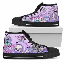 Gallery Serpentine Pastel Goth Kawaii High Top Sneakers, FREE Shipping -AKUMU INK shop SNPAG1
