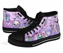 Gallery Serpentine Pastel Goth Kawaii High Top Sneakers, FREE Shipping -AKUMU INK shop SNPAG12