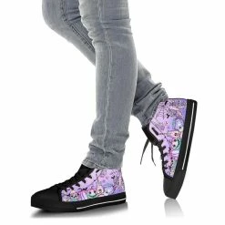Gallery Serpentine Pastel Goth Kawaii High Top Sneakers, FREE Shipping -AKUMU INK shop SNPAG13