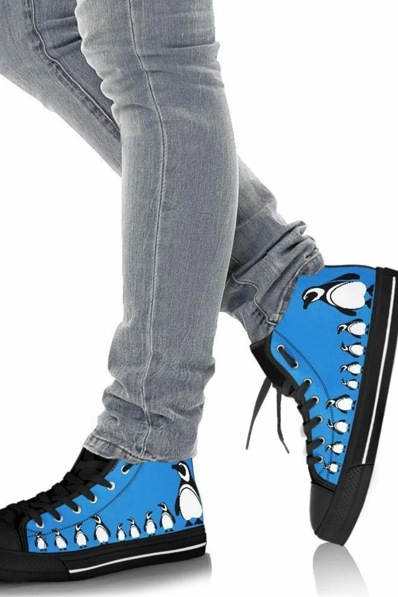 Gallery Serpentine Blue Penguin Women's Sneakers, FREE Shipping 3 Gallery Serpentine Blue Penguin Women's Sneakers, FREE Shipping