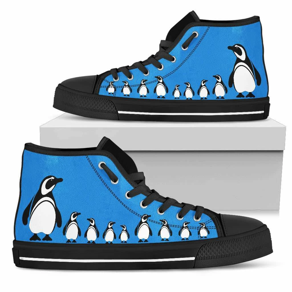 Gallery Serpentine Blue Penguin Women's Sneakers, FREE Shipping 7 Gallery Serpentine Blue Penguin Women's Sneakers, FREE Shipping - Image 5