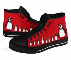 Gallery Serpentine Red Penguins, Men's High Top Sneakers, FREE Shipping 11 Gallery Serpentine Red Penguins, Men's High Top Sneakers, FREE Shipping -AKUMU INK shop SNPEN22