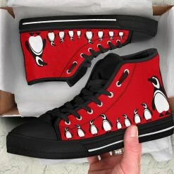 Gallery Serpentine Red Penguins, Men's High Top Sneakers, FREE Shipping 13 Gallery Serpentine Red Penguins, Men's High Top Sneakers, FREE Shipping -AKUMU INK shop SNPEN24