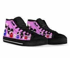 Gallery Serpentine Kawaii Ninja Women's High Top Sneakers, FREE Shipping -AKUMU INK shop SNPKN11