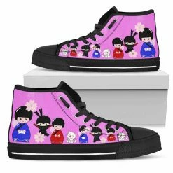 Gallery Serpentine Kawaii Ninja Women's High Top Sneakers, FREE Shipping -AKUMU INK shop SNPKN1KimonoNinja