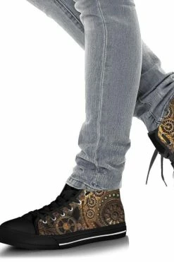 Gallery Serpentine Steampunk Clockwork Women's Sneakers, FREE Shipping