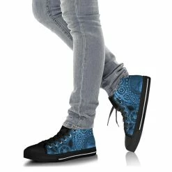 Gallery Serpentine Blue Steampunk Clockwork, Men's High Top Sneakers, FREE Shipping -AKUMU INK shop SNSTEAM23 59a2633c c838 47ca aa75 e7572187e9a4