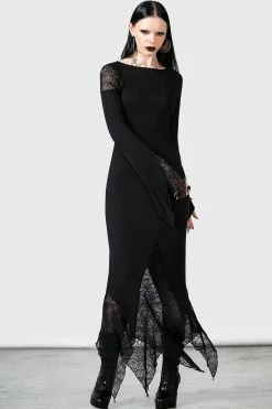 KILLSTAR Spiderella Dress -AKUMU INK shop SPIDERELLA DRESS W F