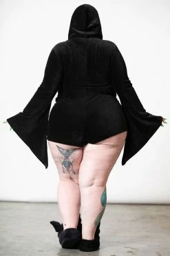 KILLSTAR Spirit Of Slumber Hooded Playsuit -AKUMU INK shop SPIRIT OF SLUMBER HOODED PLAYSUIT PLUS W E x1600copy