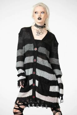 KILLSTAR Stripe Of Evil Cardigan [UNISEX]