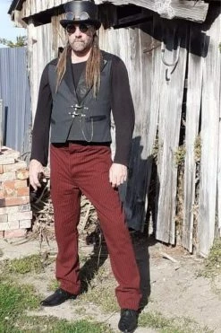 Gallery Serpentine Original Outlaw Trousers - Dark Red, 36, 46"