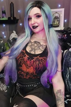 VampireFreaks Vampire Castle Tee [BLOOD RED] [Multiple Styles Available] -AKUMU INK shop Sexy Bat Top for Women