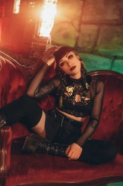 LIVELY GHOSTS Temptress Colllar -AKUMU INK shop Sexy Gothic Choker