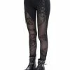 DEVIL FASHION Victorian Charms Cut-Out Leggings -AKUMU INK shop Sexy Leggings