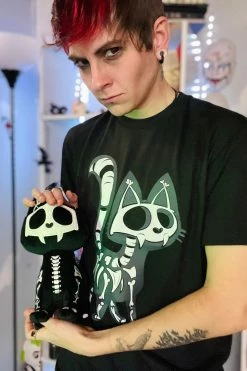 VampireFreaks Skelekitty Tee [Multiple Styles Available]