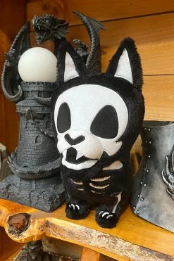 VampireFreaks Barky Bones Plush Toy -AKUMU INK shop Skeleton Dog Toy