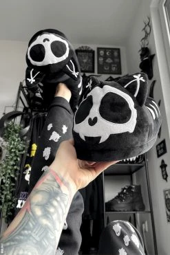 VampireFreaks Skelekitty Slippers
