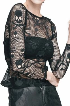 DEVIL FASHION Skull Sorcerer Top 9 DEVIL FASHION Skull Sorcerer Top -AKUMU INK shop Skull SHirt