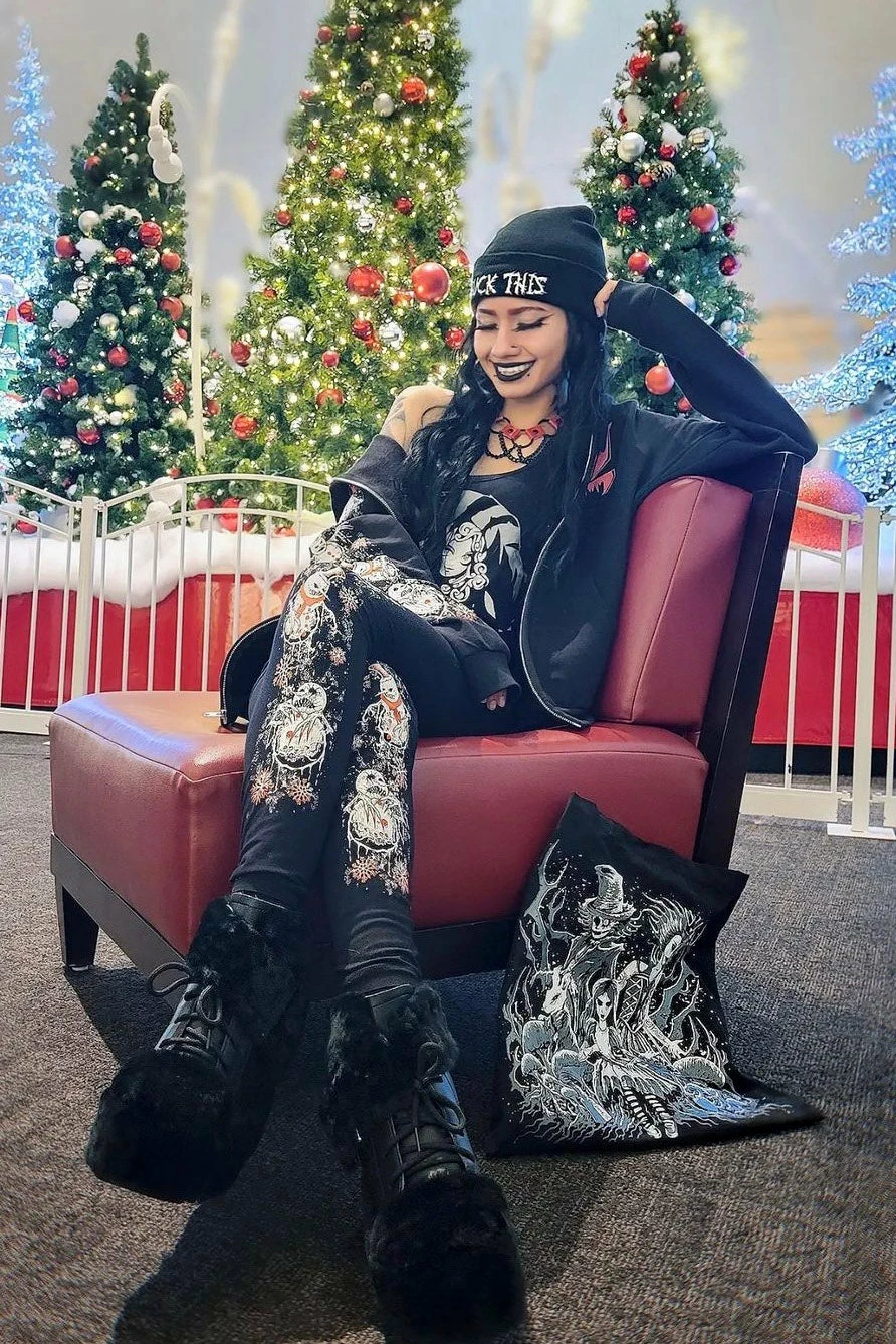 VampireFreaks Heavy Metal Snowmen Leggings 7 VampireFreaks Heavy Metal Snowmen Leggings - Image 5