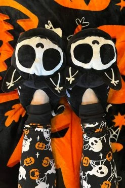 VampireFreaks Skelekitty Slippers -AKUMU INK shop Spooky Stuffed ANimal SLippers fefedfce f2dd 4eda a097 e8234a272d49