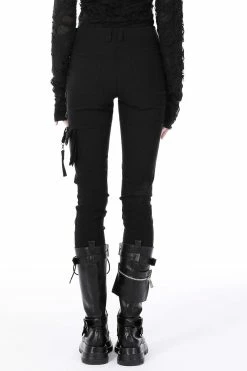 DARK IN LOVE Grunge Core High Waisted Pants -AKUMU INK shop Street Goth Skinny Jeans