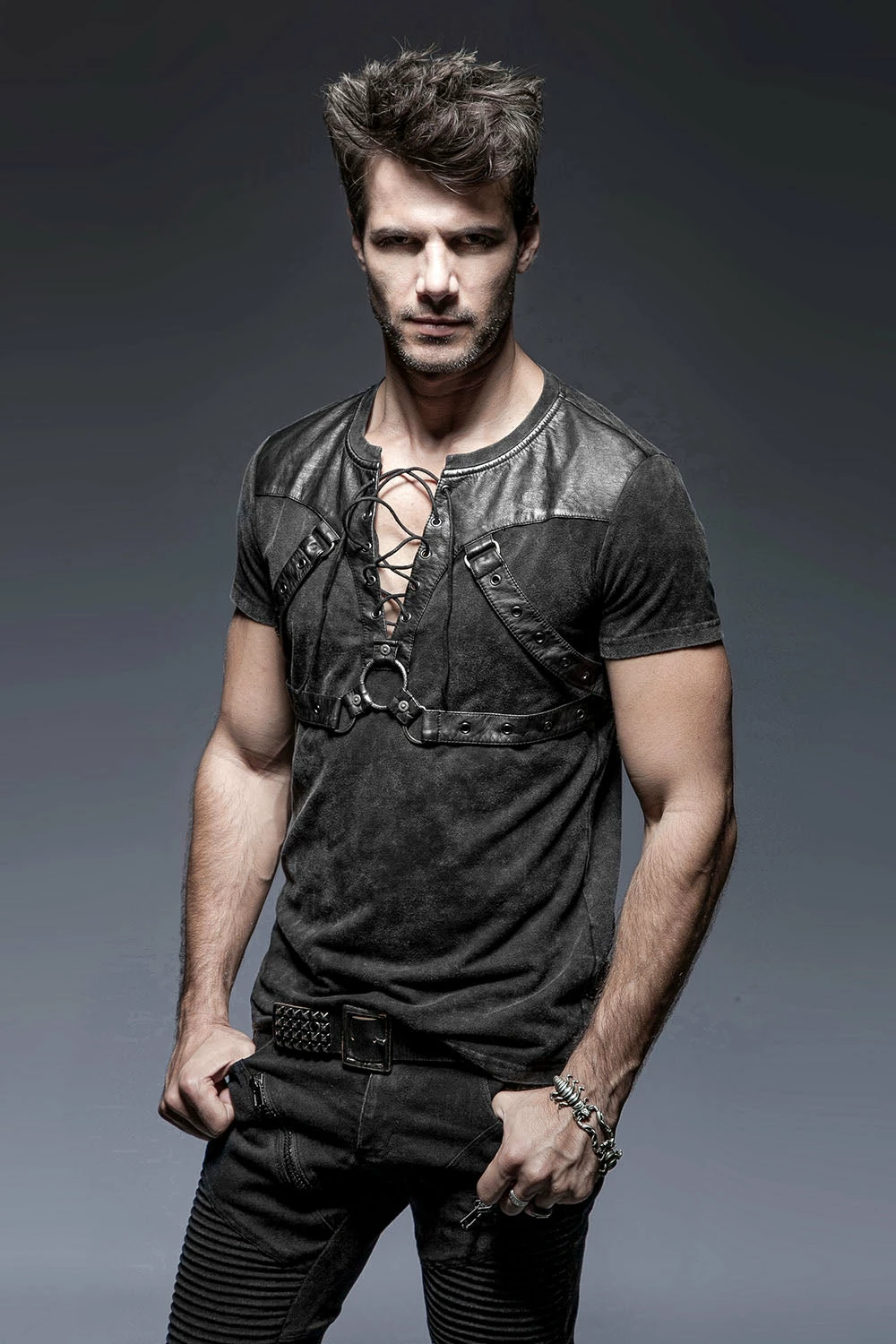 PUNK RAVE Feudal Lord Harness Top 4 PUNK RAVE Feudal Lord Harness Top - Image 2