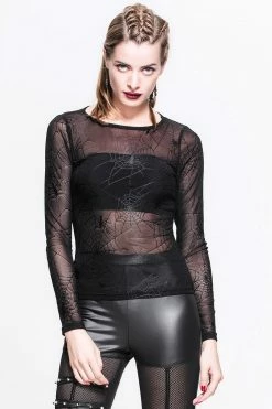 DEVIL FASHION Spiderweb Fishnet Top