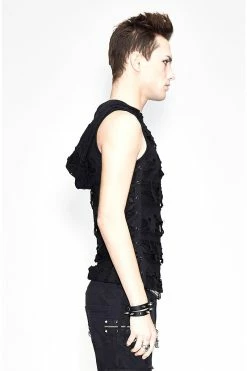 DEVIL FASHION Hooded Zombie Vest -AKUMU INK shop TT102 3