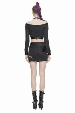 DEVIL FASHION Dark & Deadly Crop Top 12 DEVIL FASHION Dark & Deadly Crop Top -AKUMU INK shop TT144 2