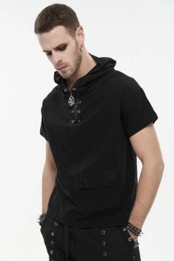 DEVIL FASHION Rune Spell Hooded Top -AKUMU INK shop TT206 4