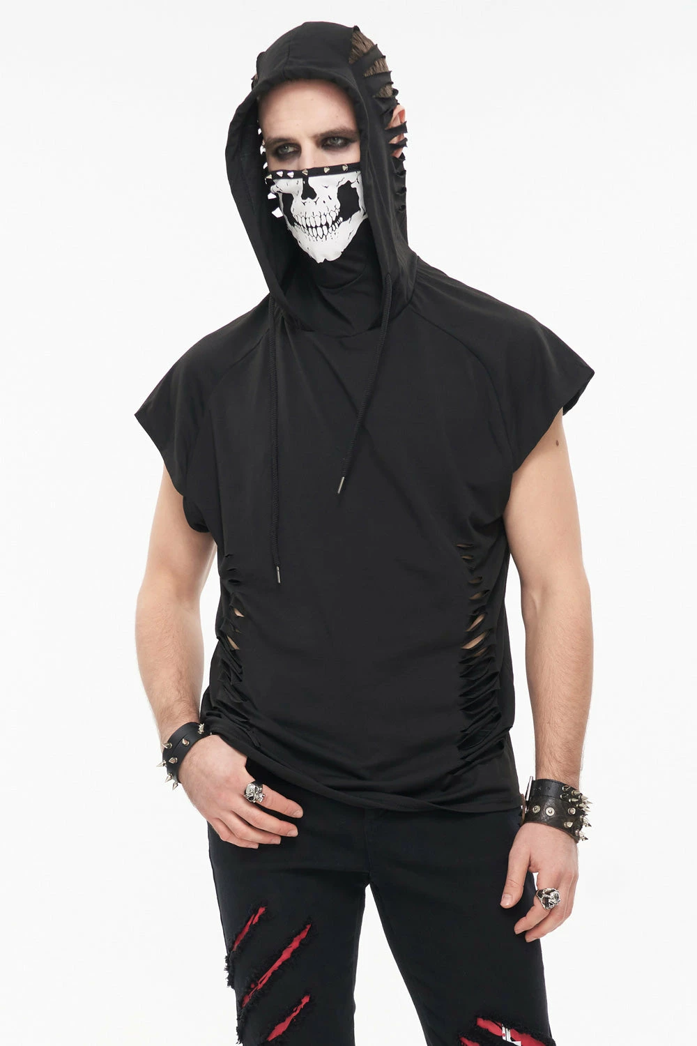 DEVIL FASHION Pale Death Shredded Top 5 DEVIL FASHION Pale Death Shredded Top - Image 3