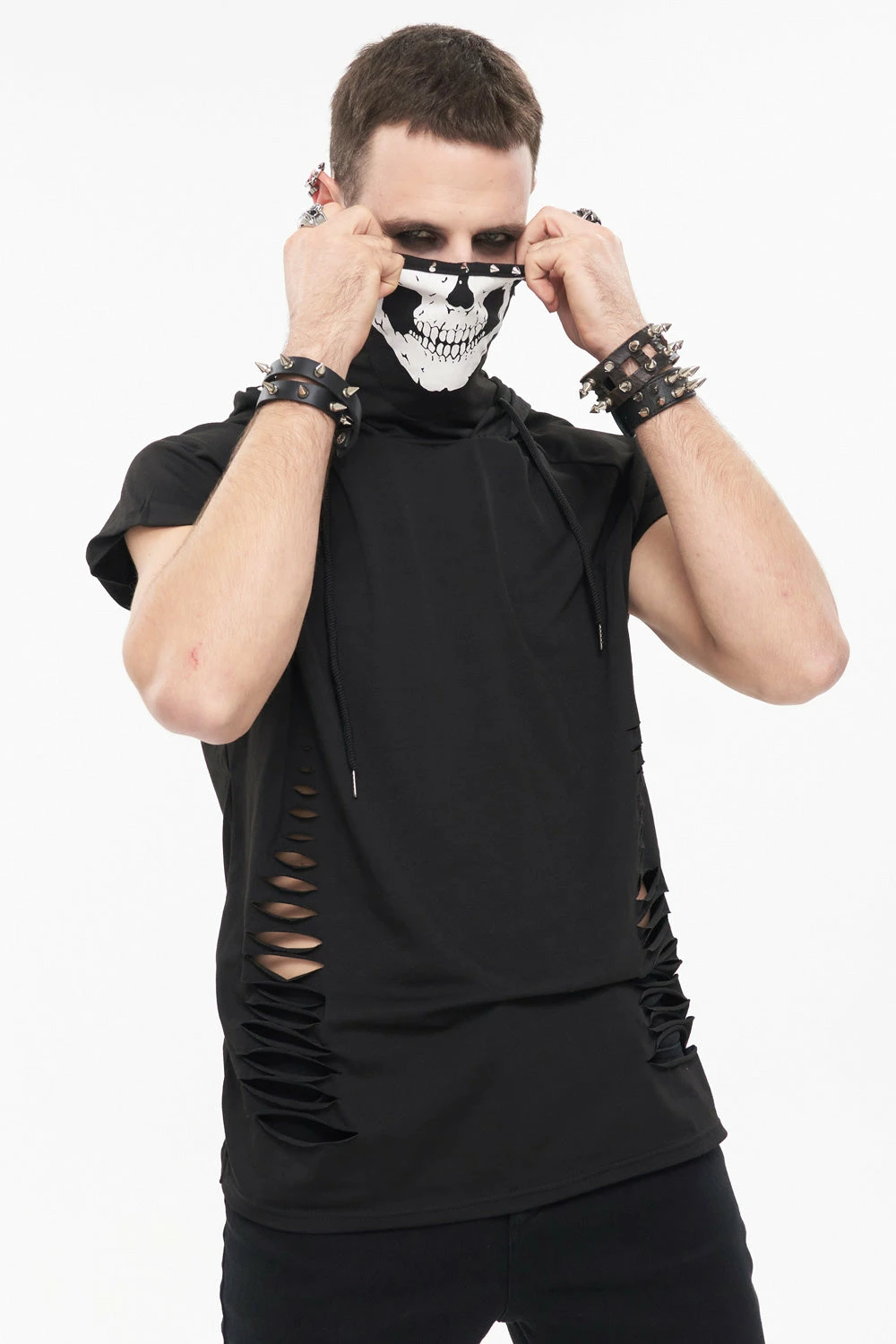 DEVIL FASHION Pale Death Shredded Top 4 DEVIL FASHION Pale Death Shredded Top - Image 2