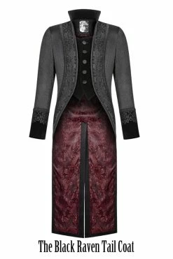 Gallery Serpentine The Black Raven Tail Coat,SOLD OUT
