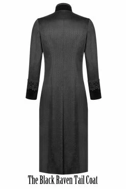 Gallery Serpentine The Black Raven Tail Coat,SOLD OUT -AKUMU INK shop The Black Raven Tailcoat back WY 1007LCM