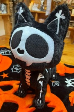 VampireFreaks Skelekitty Plush Toy [Deluxe] -AKUMU INK shop Tim Byrton Cat Toy