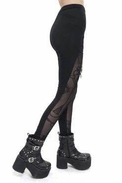 DEVIL FASHION Victorian Charms Cut-Out Leggings -AKUMU INK shop Transparent Leggings