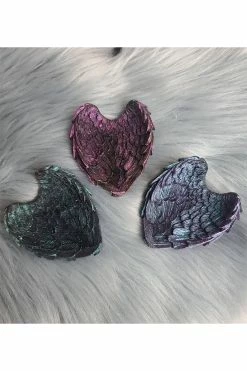 Curio Resins Magical Wings Trinket Dish [CTHULHU BLUE] -AKUMU INK shop Trinket Dish Goth