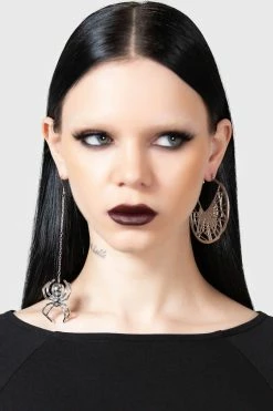 KILLSTAR Vicious Web Hoop Earrings