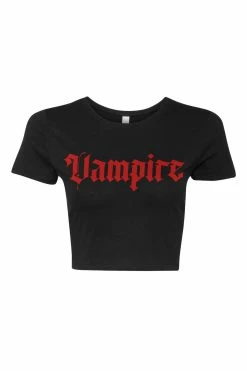 VampireFreaks I'm A Vampire Crop Top -AKUMU INK shop VampireCropTop