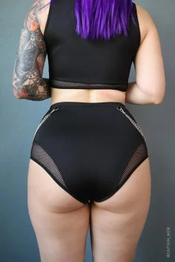 FOREST INK Venom Chain High Waisted Bikini Bottoms -AKUMU INK shop Venom chaini bikini bottoms 2 80