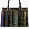 Gallery Serpentine Vintage Library Books Tote Bag - Librarian Purse -AKUMU INK shop VintageBooksDarkAcademiaLibrarianToteBag