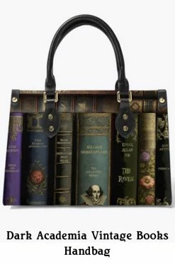 Gallery Serpentine Vintage Library Books Tote Bag - Librarian Purse