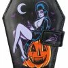 Kreepsville Elvira Coffin Wallet Pumpkin Pin-up -AKUMU INK shop WCEPP