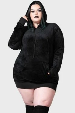 KILLSTAR Webmare Longline Hoodie [UNISEX] -AKUMU INK shop WEBMARE LONGLINE HOODIrer PLUS W B 13791065 fdad 409e aed5 23eecf4203de x1600copy