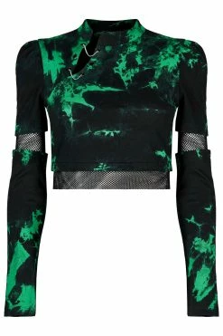 PUNK RAVE Swamp Witch Crop Top Set 9 PUNK RAVE Swamp Witch Crop Top Set -AKUMU INK shop WGT 002TCF 01