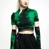 PUNK RAVE Swamp Witch Crop Top Set