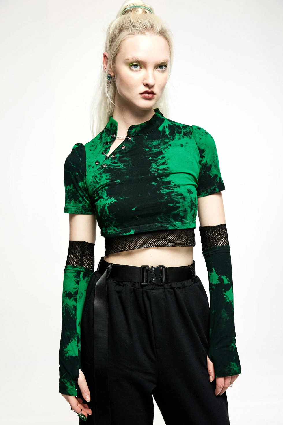 PUNK RAVE Swamp Witch Crop Top Set 3 PUNK RAVE Swamp Witch Crop Top Set